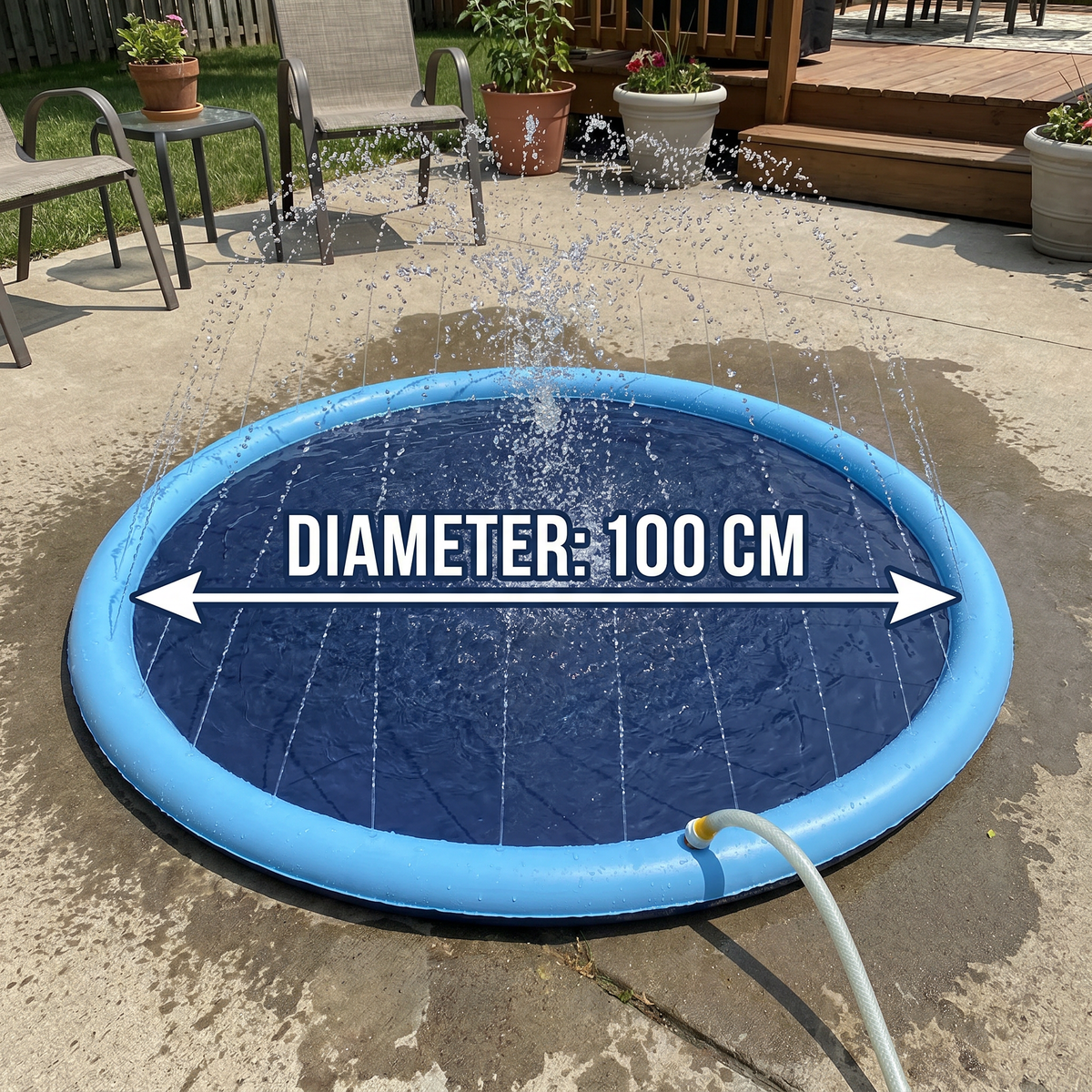 Durable Dog Fountain Splash Pad - Summer Toy