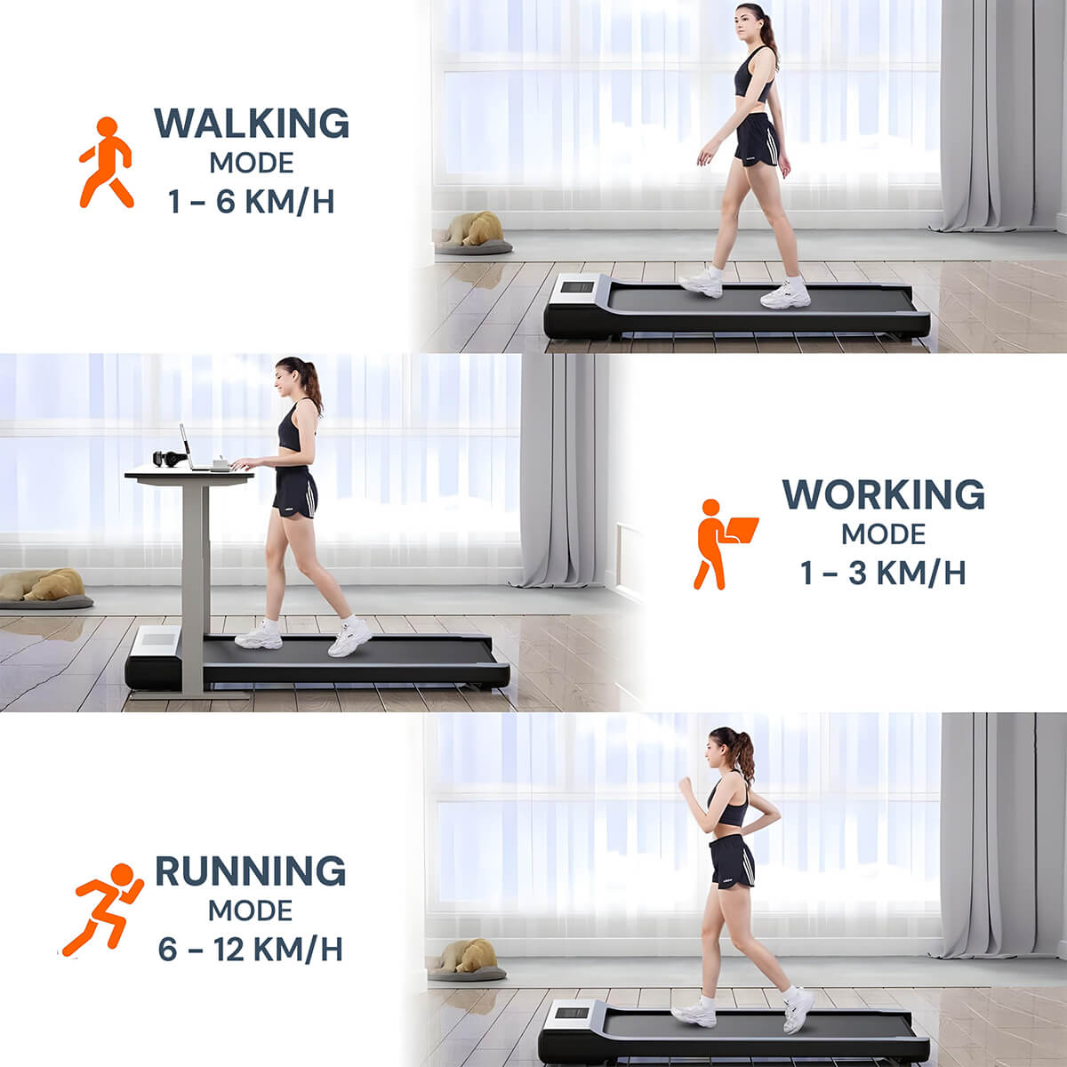VeyFit Stride Walking Pad Under-Desk Treadmill