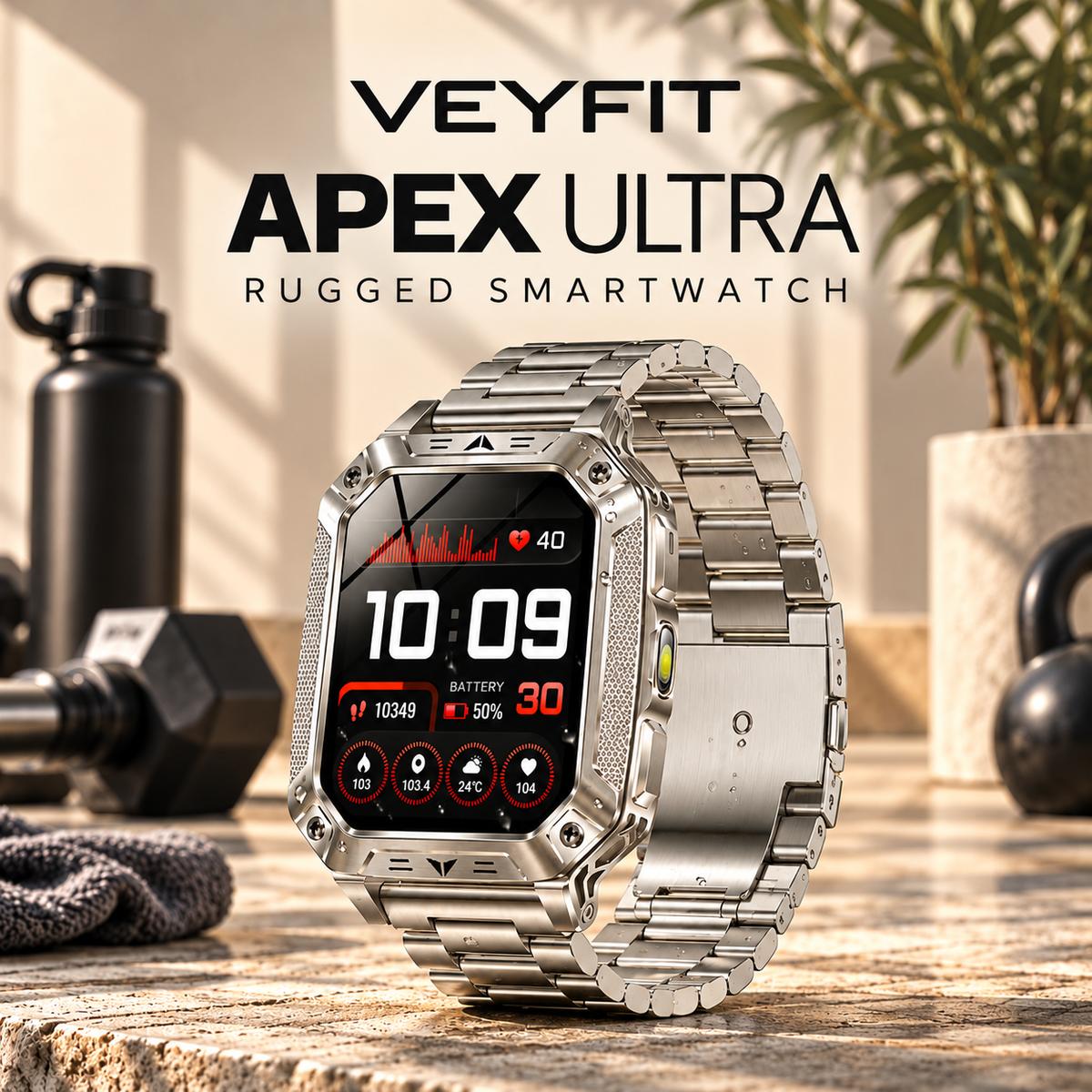 Apex Ultra Rugged Smartwatch AMOLED Bluetooth Calling