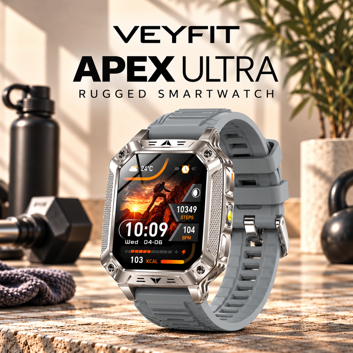 Apex Ultra Rugged Smartwatch AMOLED Bluetooth Calling