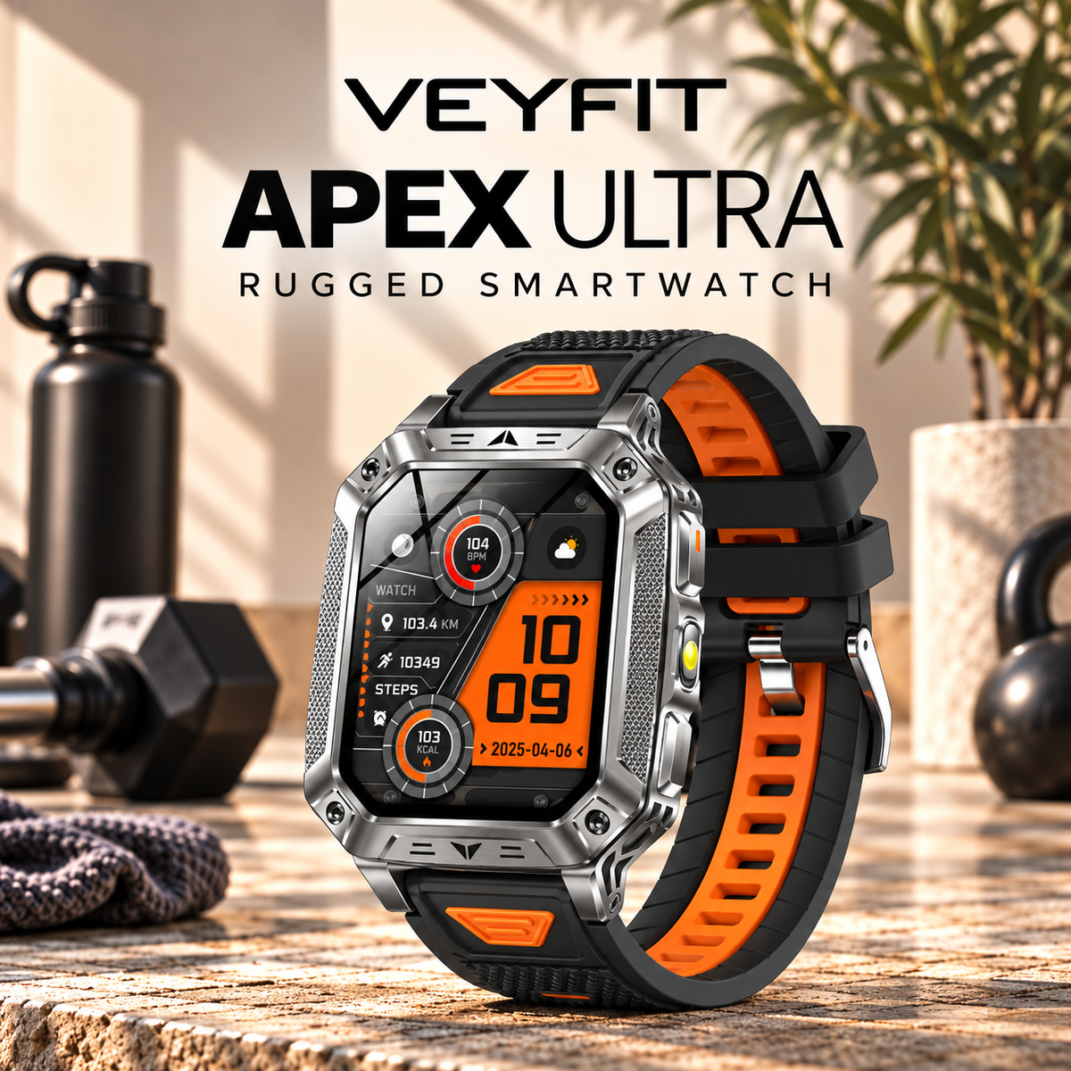 Apex Ultra Rugged Smartwatch AMOLED Bluetooth Calling