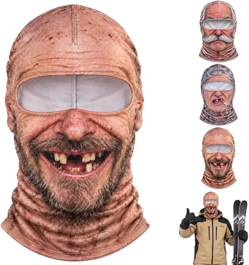 SkyMask Novelty Balaclava Old-Man Face Ski Mask